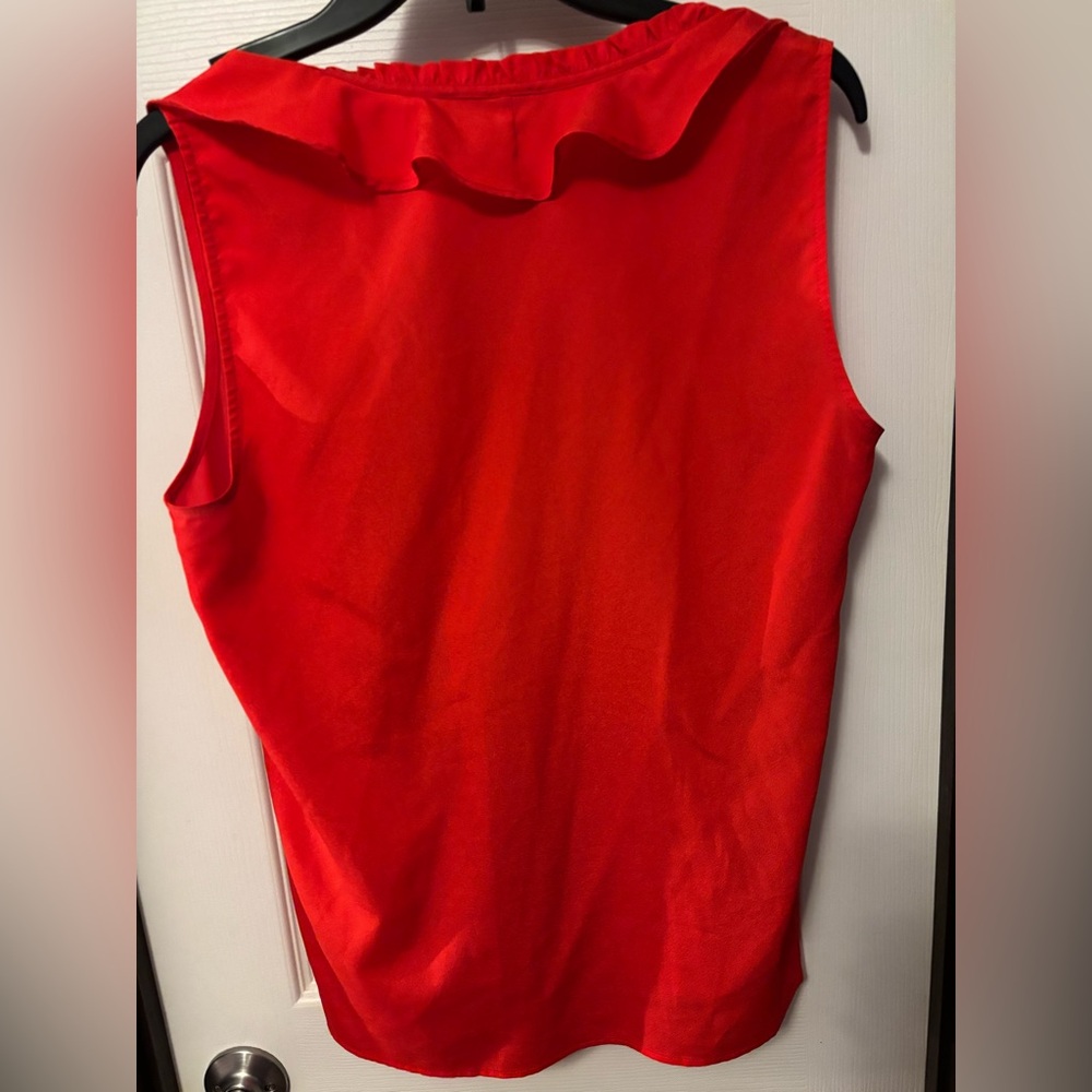 Karl Lagerfeld Scarlet Ruffle Blouse - Picture 2 of 3
